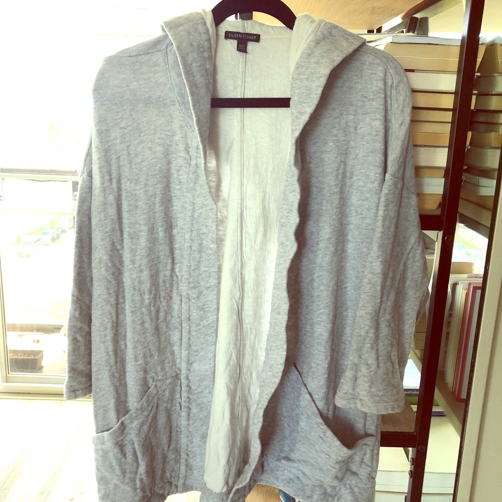 Eileen Fisher Gray Hoodie